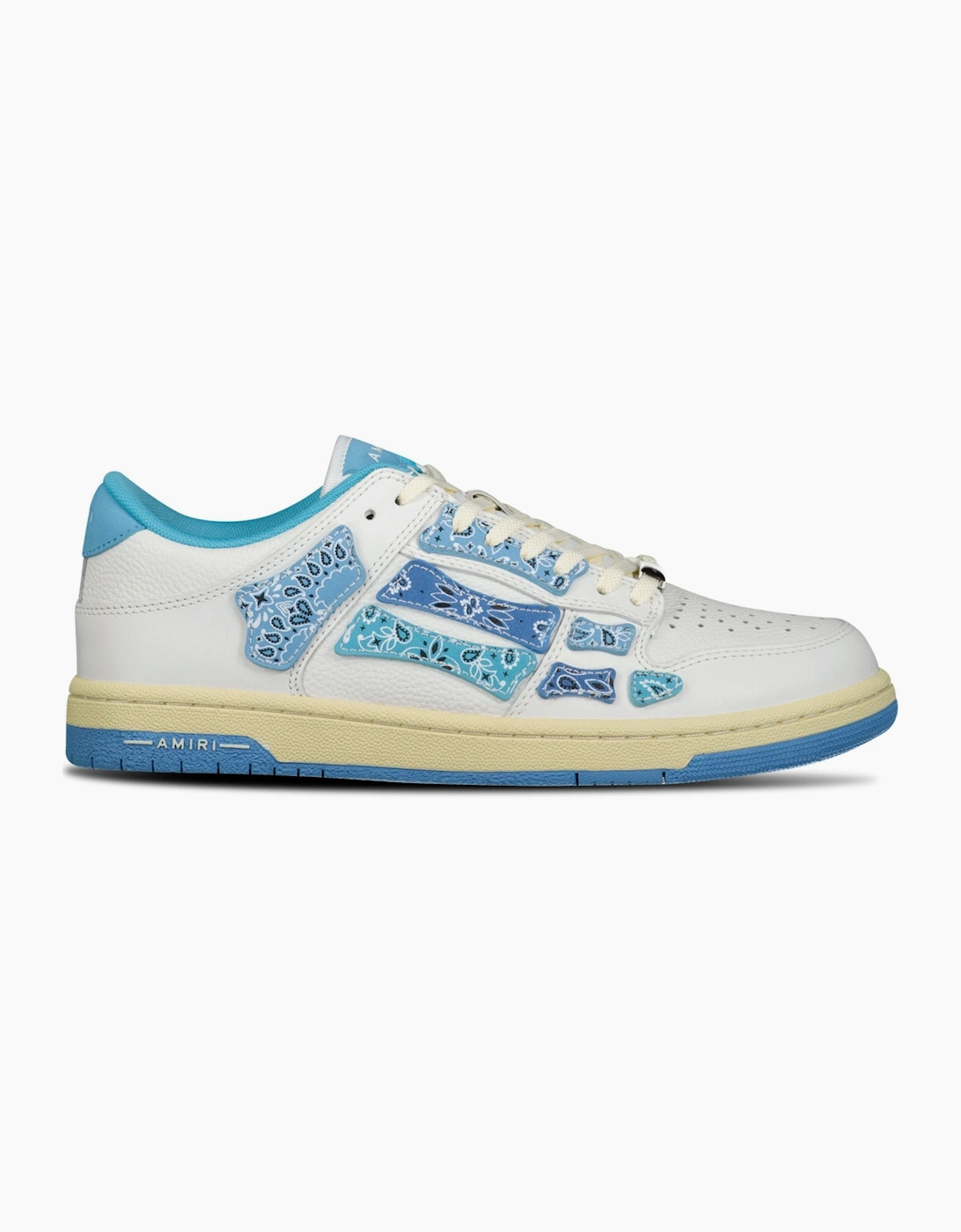 Men's Amiri Skeleton Low Top Bandana Trainers Blue - Size: 7