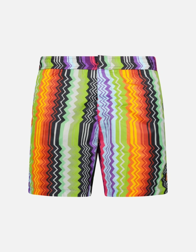 Zig Zag Swim Shorts Multi Colour