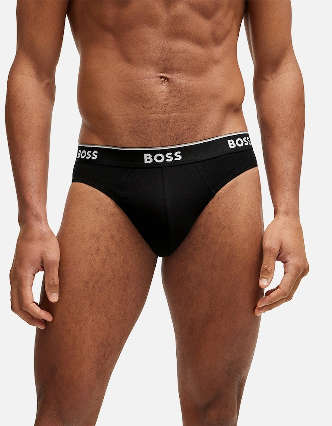 3-Pack Power Logo Briefs, Black