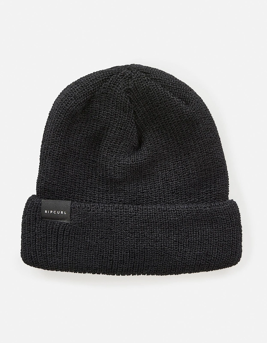 Ripcurl Kids Impact Beanie in Black, One Size Acrylic Knit Winter Hat