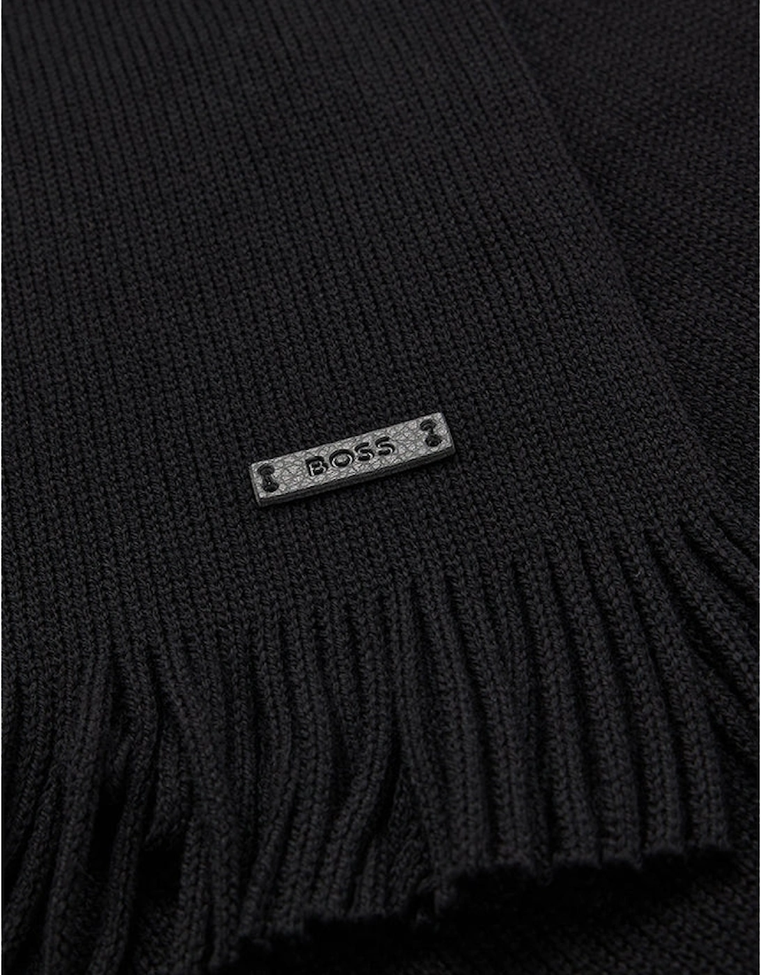 Albas-L Virgin Wool Scarf, Black