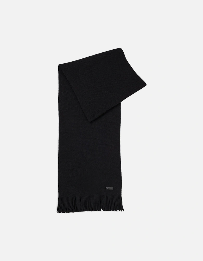 Albas-L Virgin Wool Scarf, Black