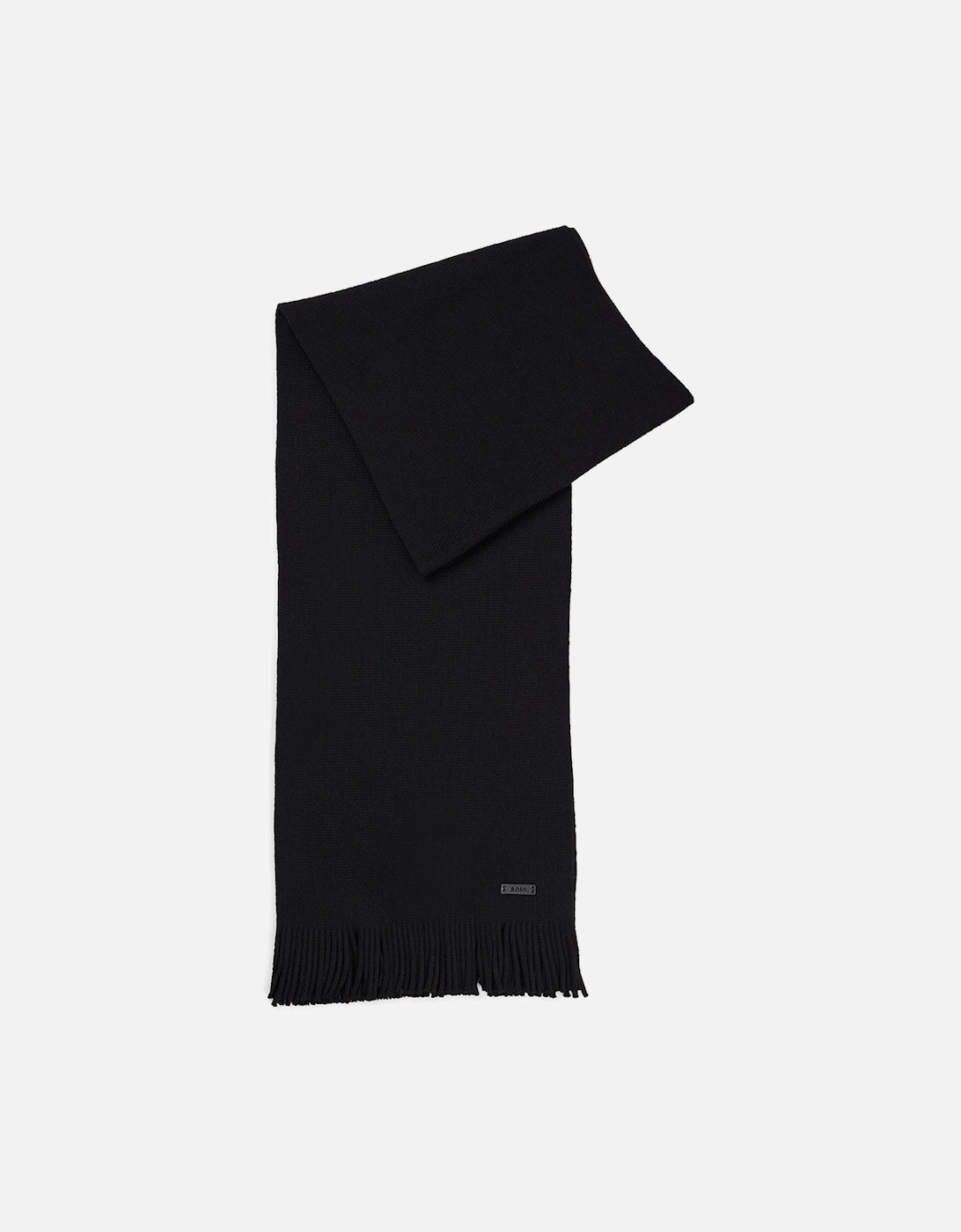 Albas-L Virgin Wool Scarf, Black, 5 of 4