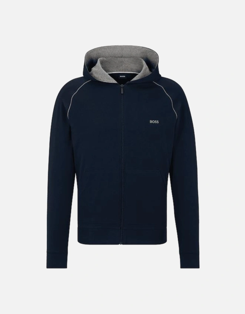 Mix & Match Zip-Thru Loungewear Hoodie, Navy