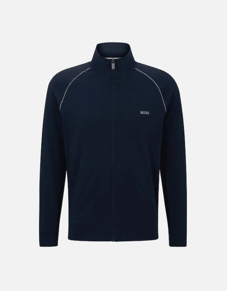 Mix & Match Zip-Thru Loungewear Track Jacket, Navy