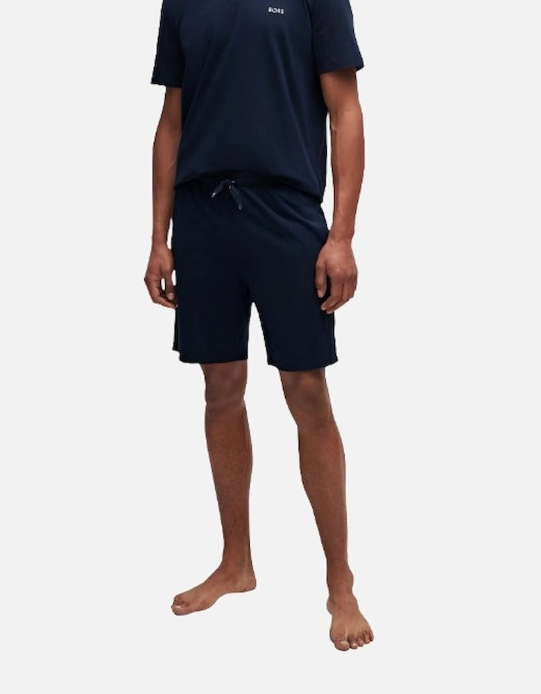 Stretch Cotton Lounge Shorts, Navy