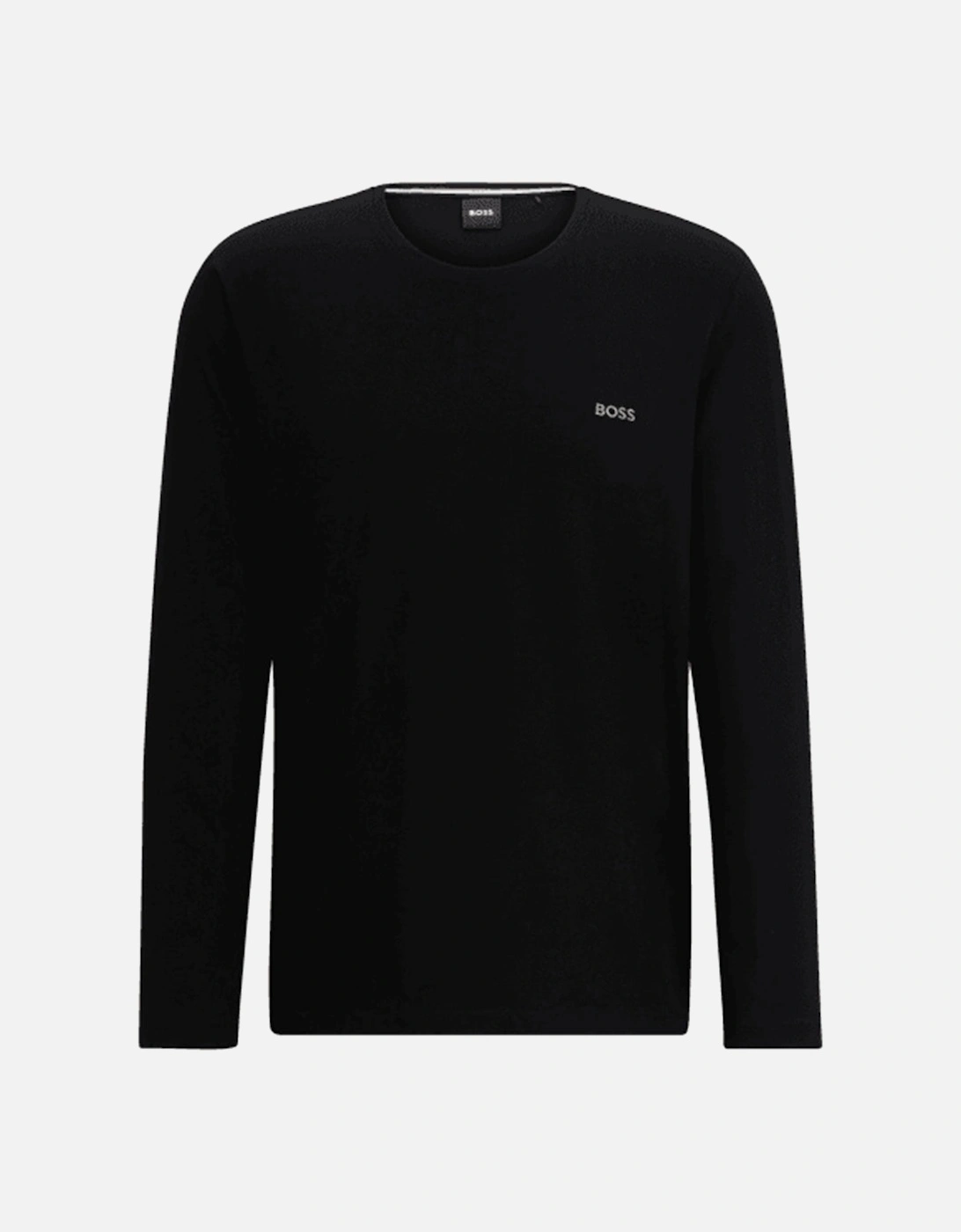 Stretch Cotton Long-Sleeve T-Shirt, Black, 6 of 5