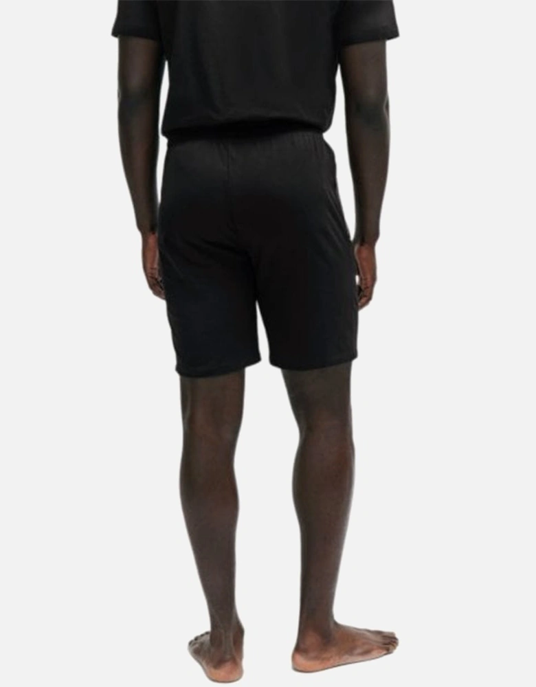 Stretch Cotton Lounge Shorts, Black