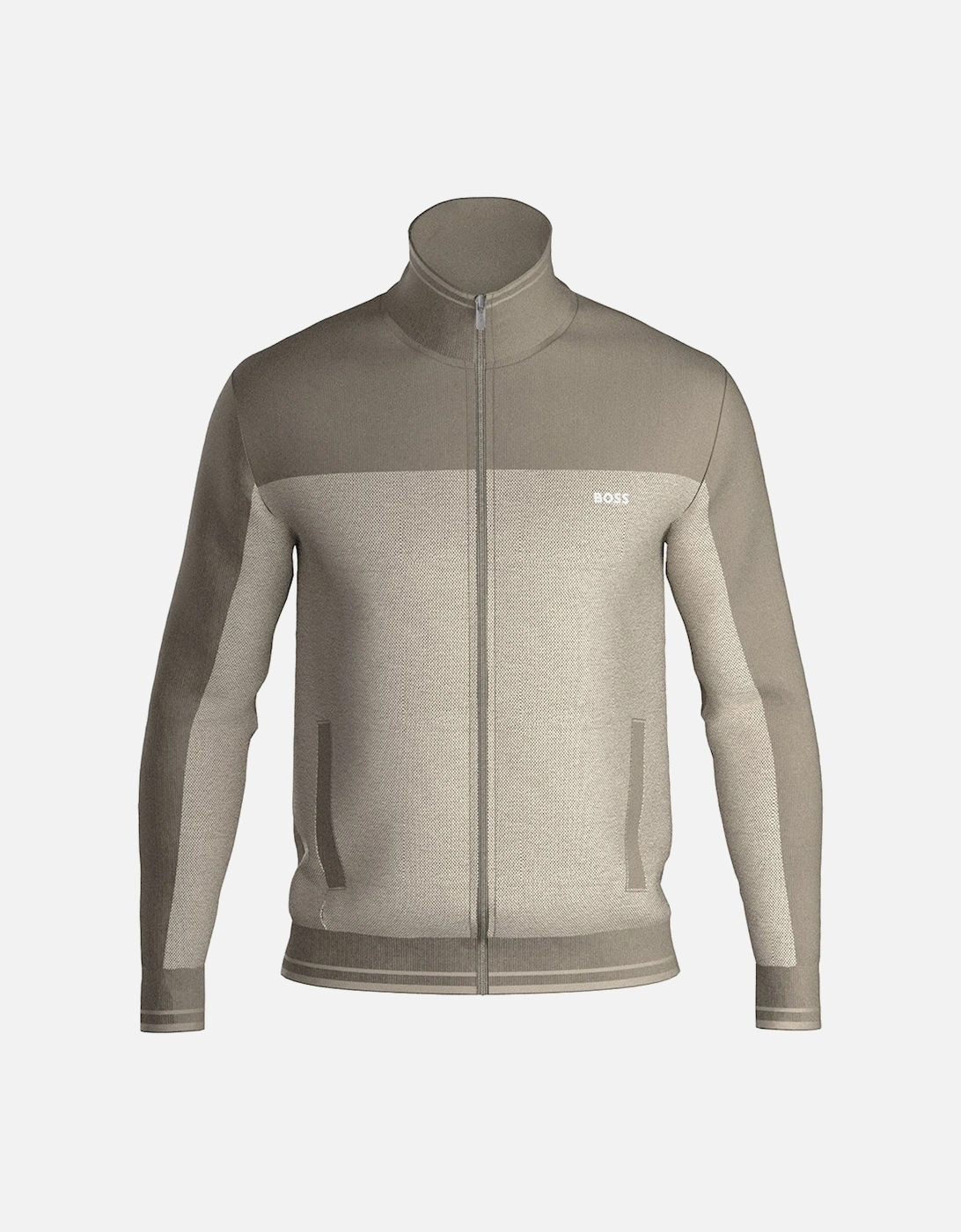 Tracksuit Jacket, Dark Beige, 2 of 1