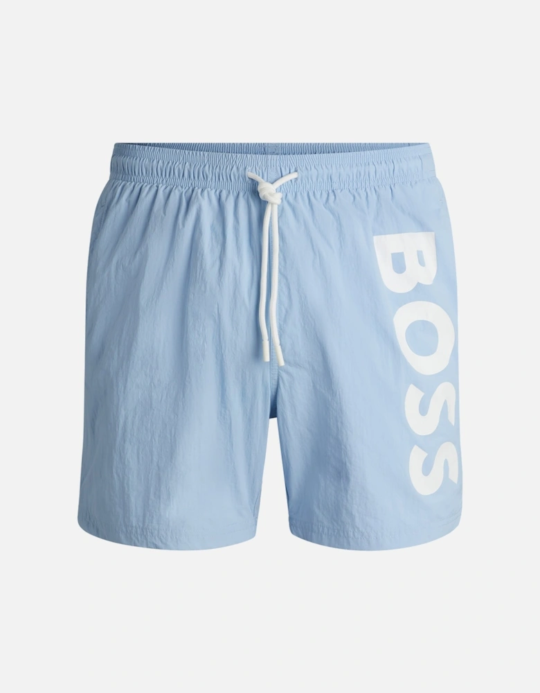 Octopus Swim Shorts, Light Blue