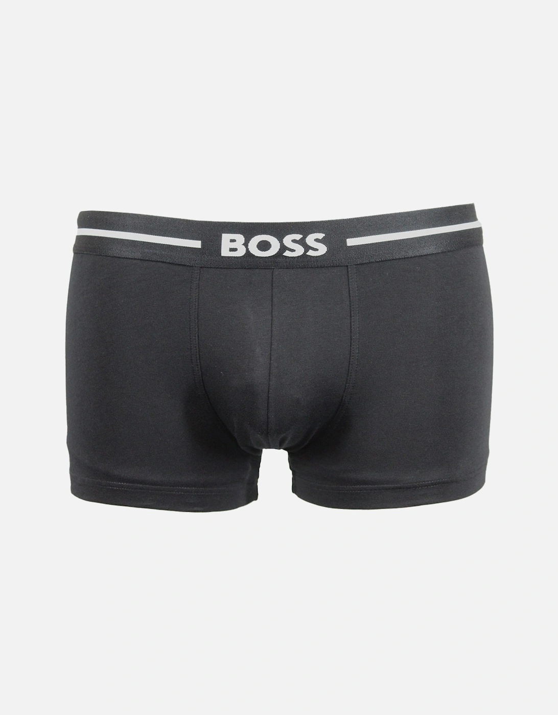 3-Pack Bold Logo Boxer Trunks, Black