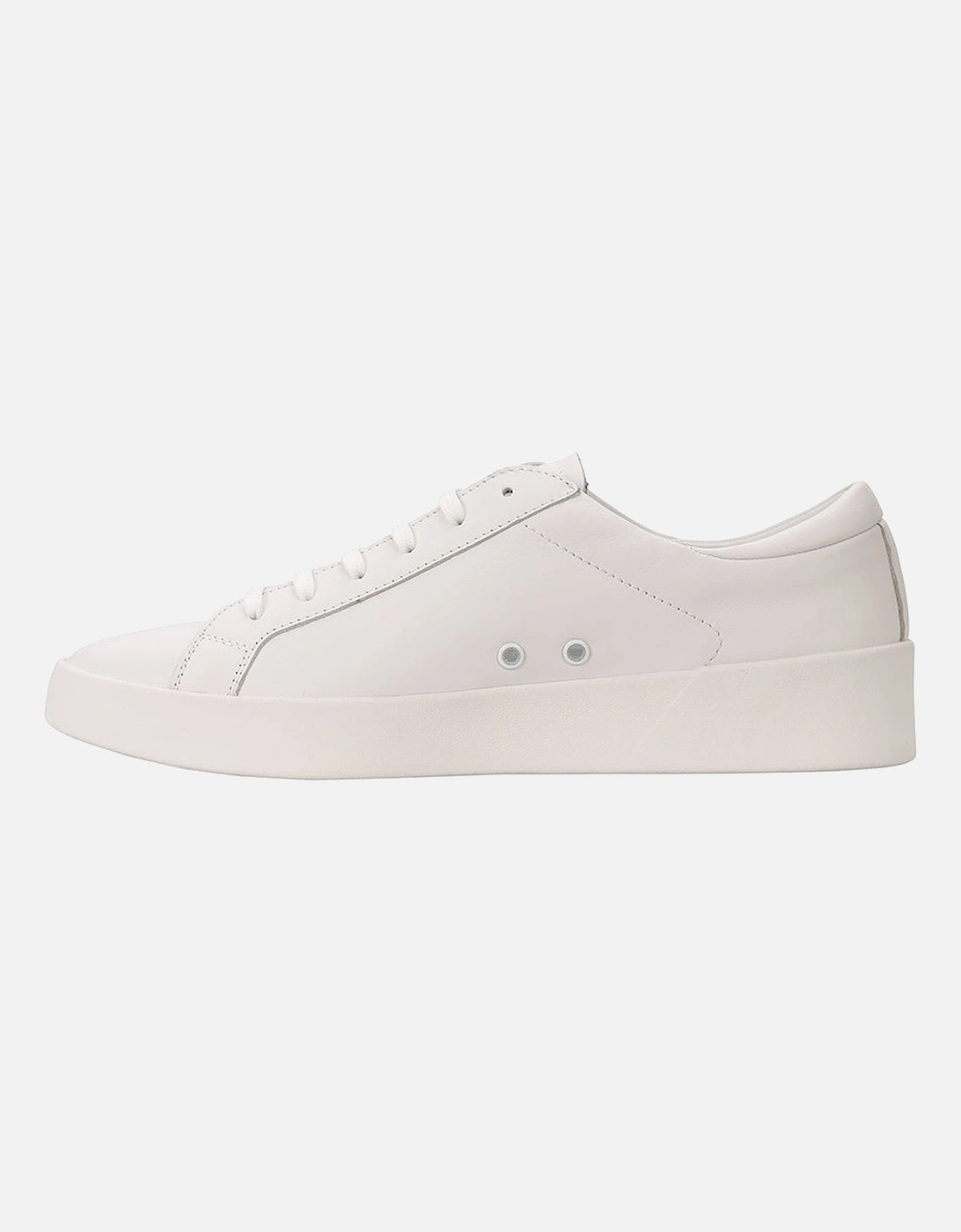 Leather Trainers, White