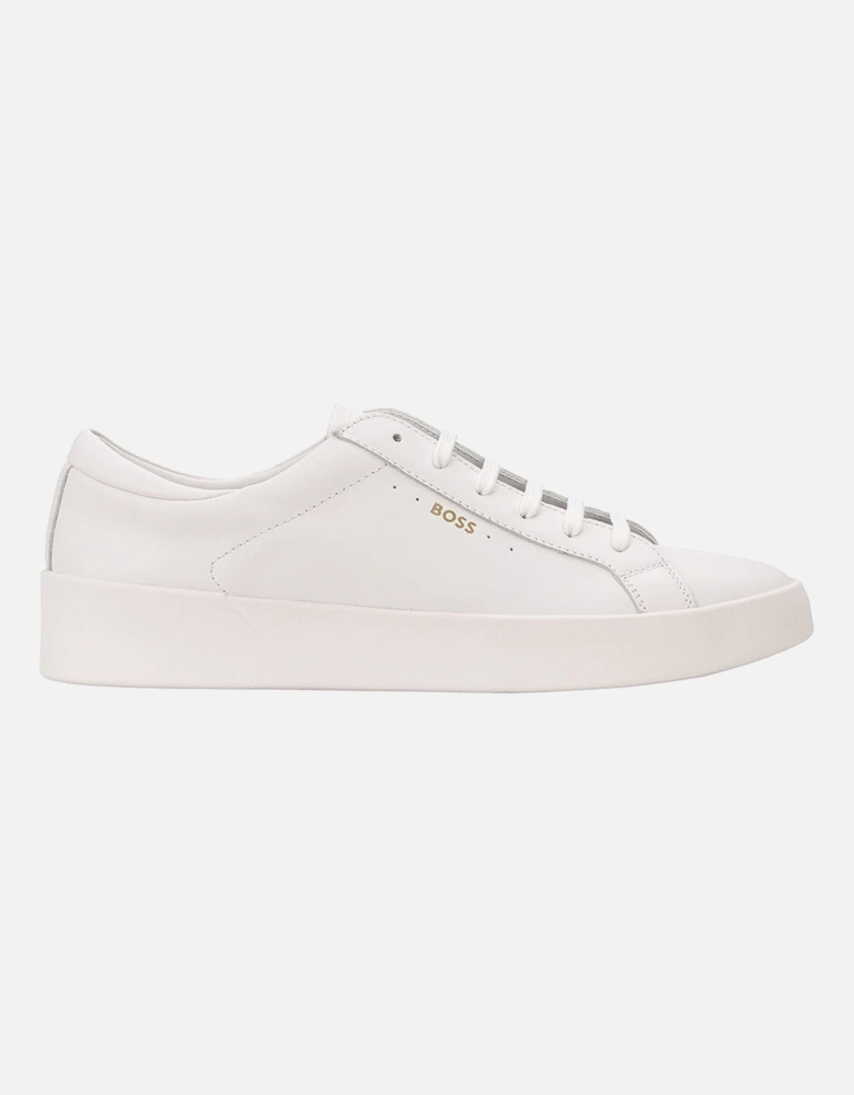 Leather Trainers, White