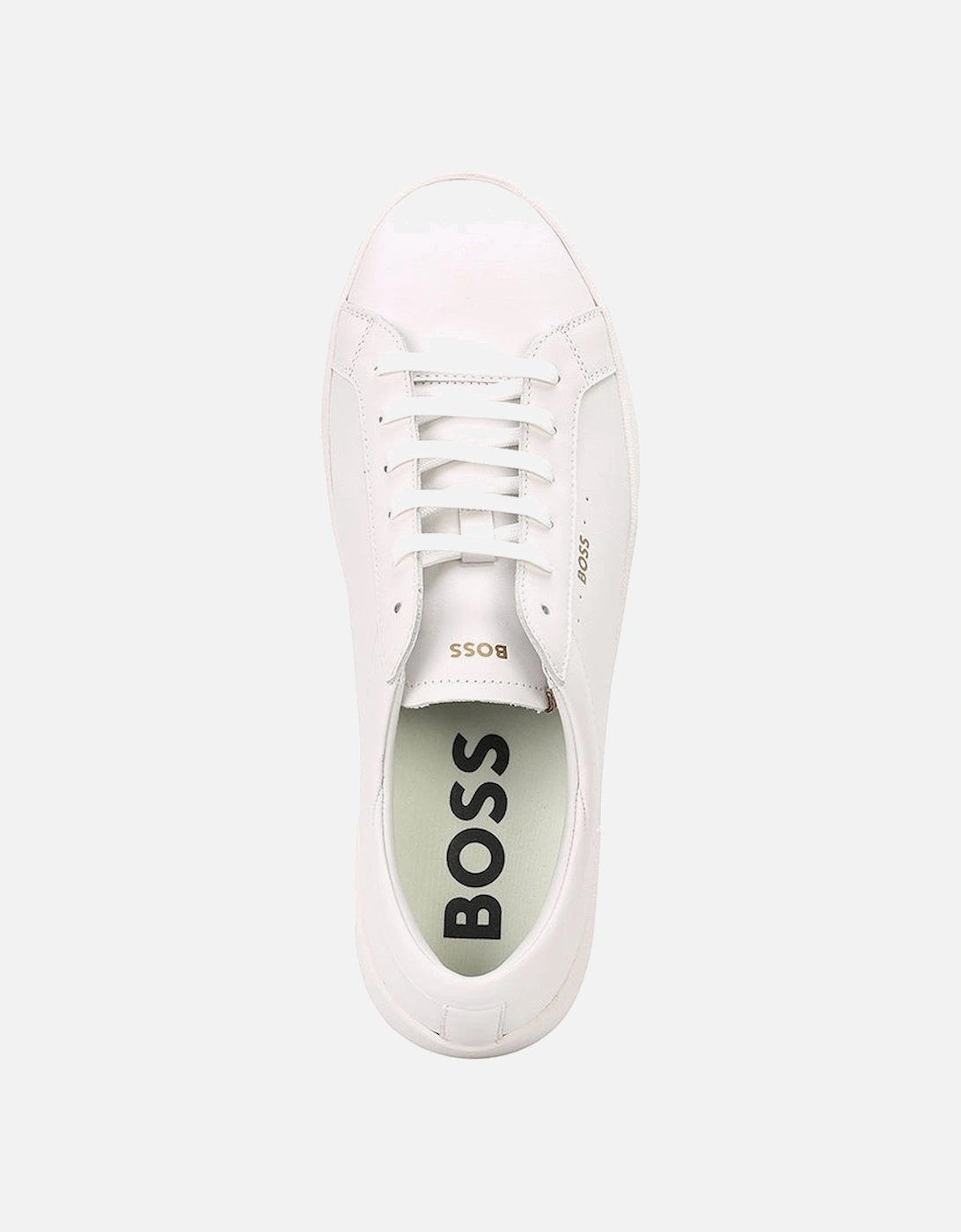 Leather Trainers, White