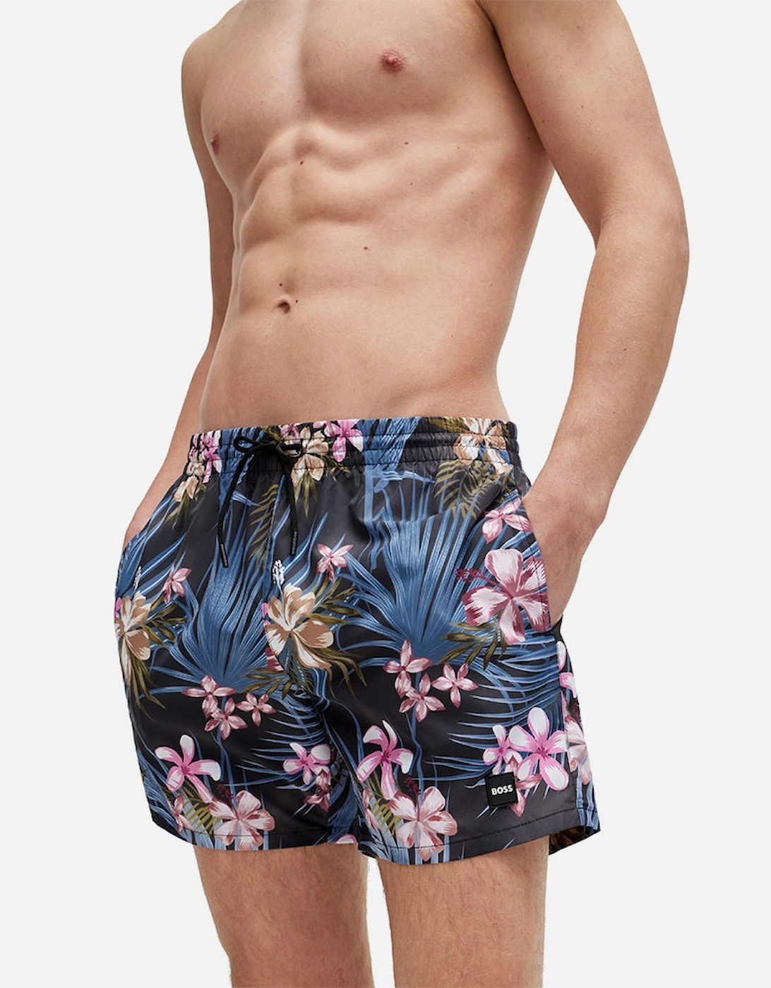 Piranha Swim Shorts, Black