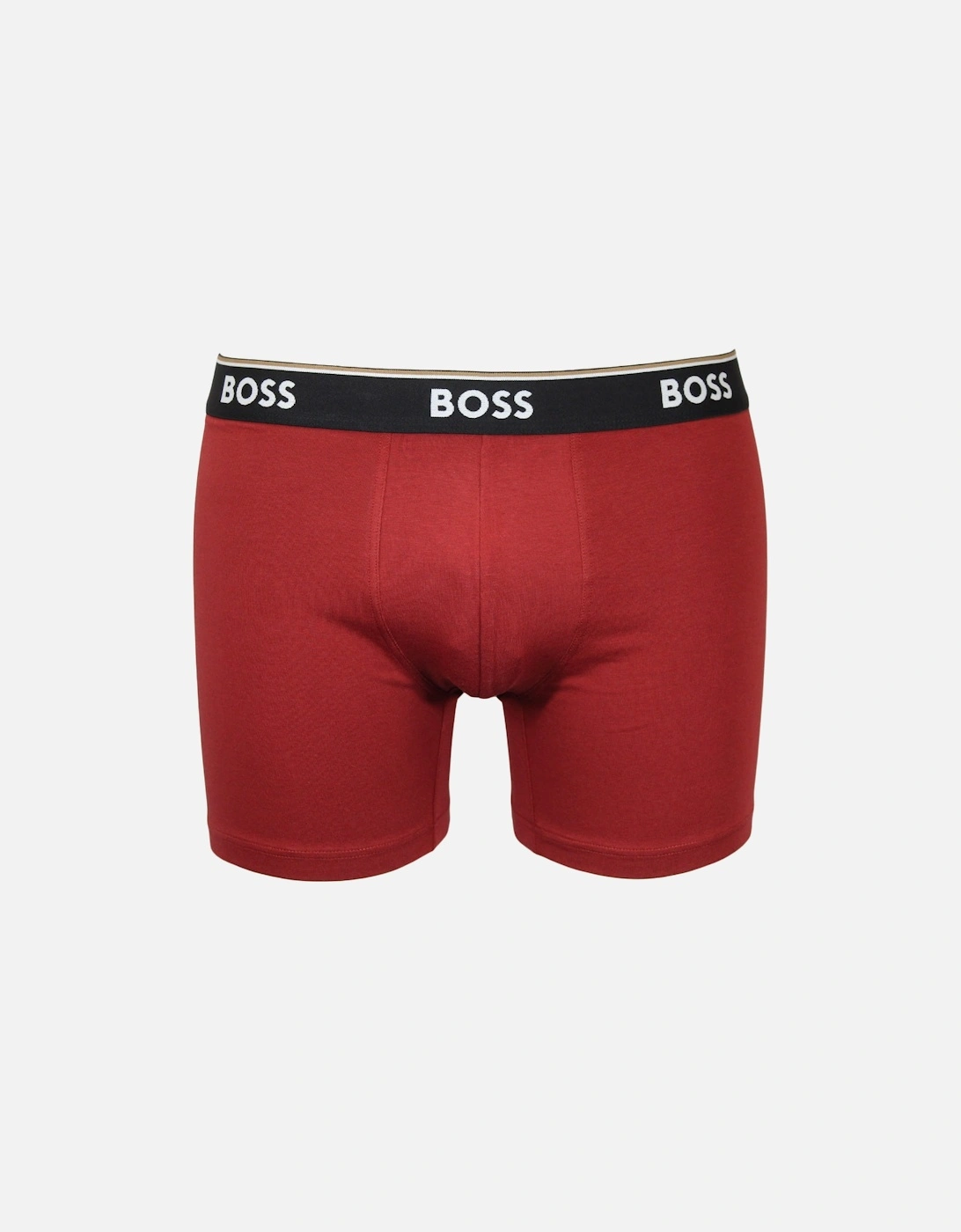 3-Pack Power Boxer Briefs, Red/Beige/Green