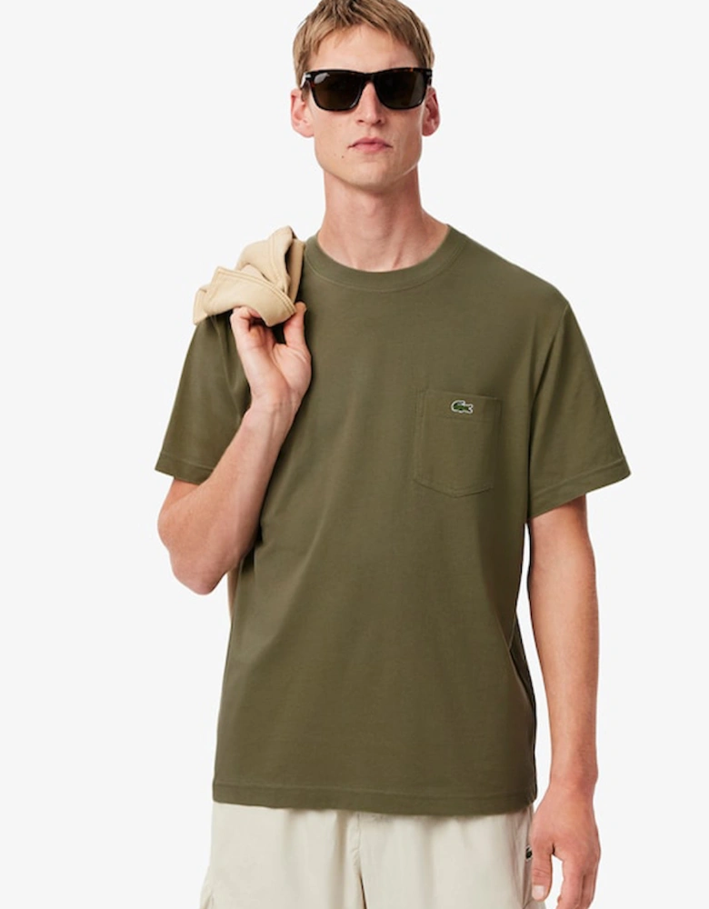 Men's Cotton T-Shirt with Breast Pocket