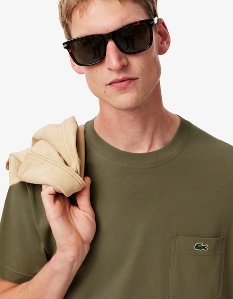 Men's Cotton T-Shirt with Breast Pocket