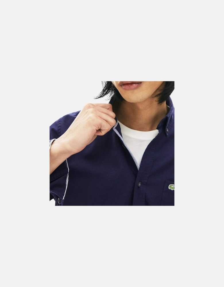 LACOSTE CH4976-423 Mens Oxford Shirts Long Sleeve Casual Cotton Formal Shirts