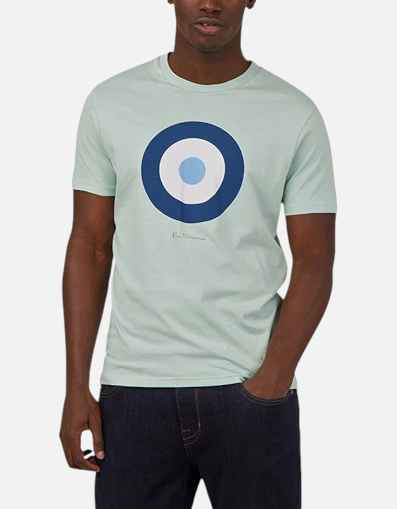Mens T Shirt Target Logo Crew Neck Casual Summer Cotton Tee XS - 5XL