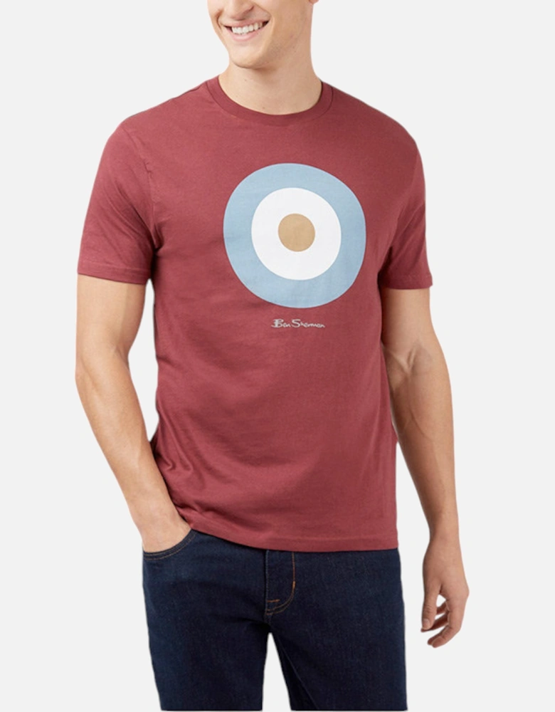 Mens T Shirt Target Logo Crew Neck Casual Summer Cotton Tee XS - 5XL
