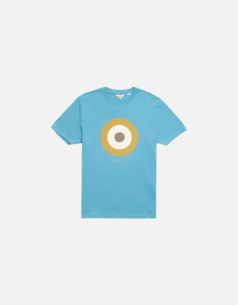 Mens T Shirt Target Logo Crew Neck Casual Summer Cotton Tee XS - 5XL
