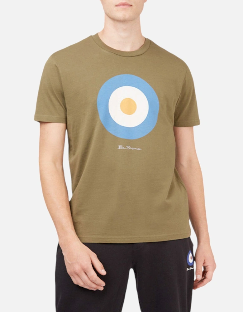 Mens T Shirt Target Logo Crew Neck Casual Summer Cotton Tee XS - 5XL