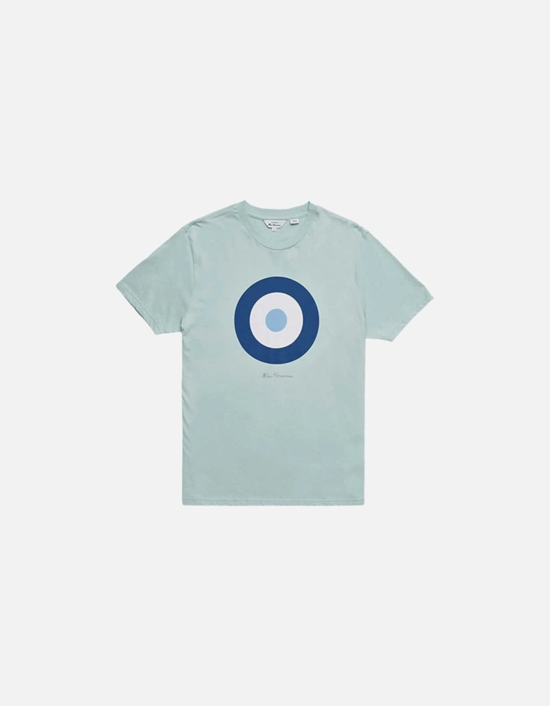 Mens T Shirt Target Logo Crew Neck Casual Summer Cotton Tee XS - 5XL