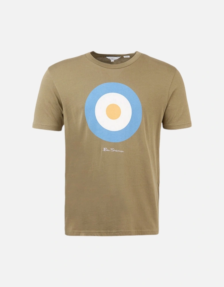 Mens T Shirt Target Logo Crew Neck Casual Summer Cotton Tee XS - 5XL