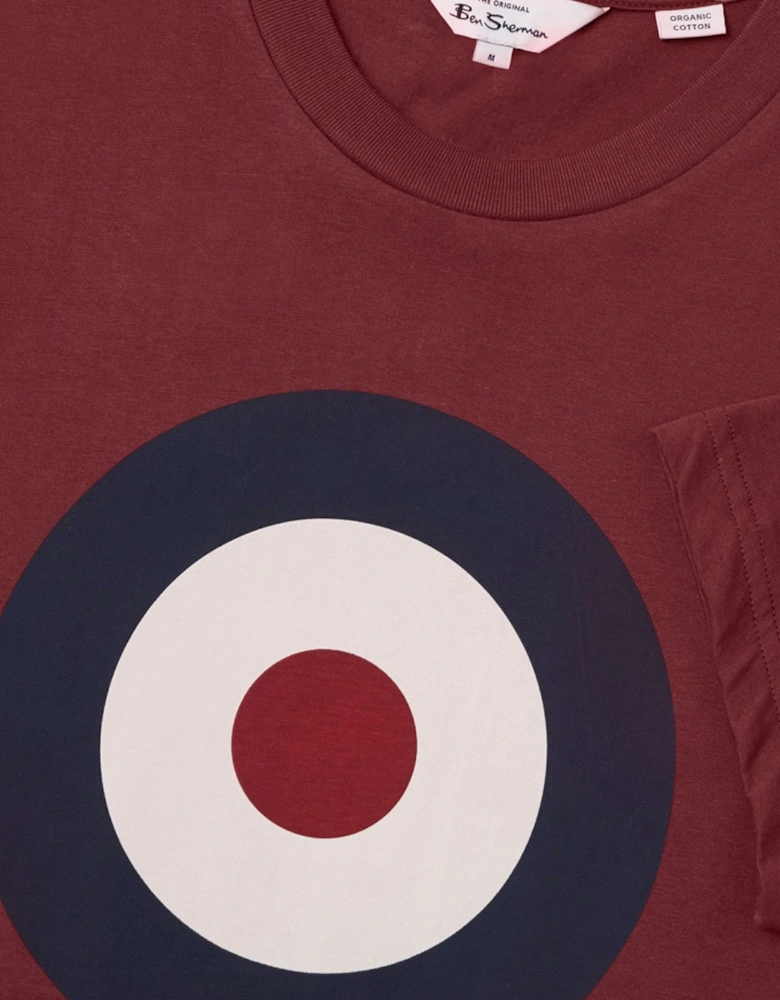 Mens T Shirt Target Logo Crew Neck Casual Summer Cotton Tee XS - 5XL