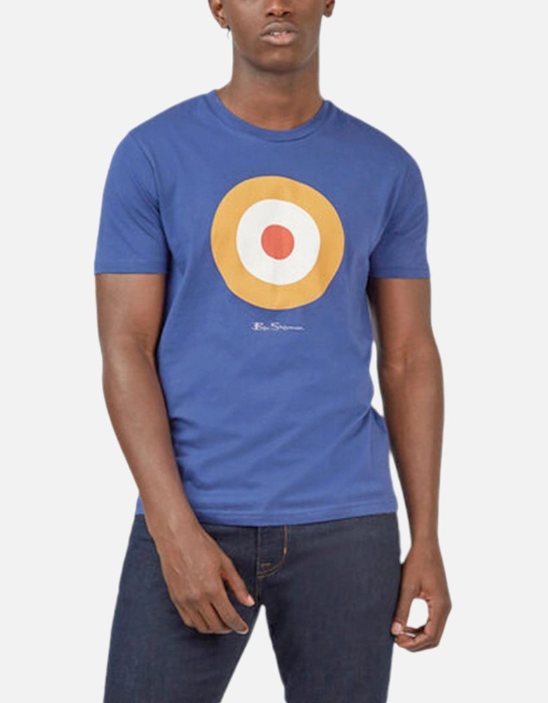 Mens T Shirt Target Logo Crew Neck Casual Summer Cotton Tee XS - 5XL