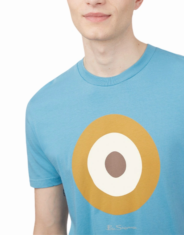 Mens T Shirt Target Logo Crew Neck Casual Summer Cotton Tee XS - 5XL
