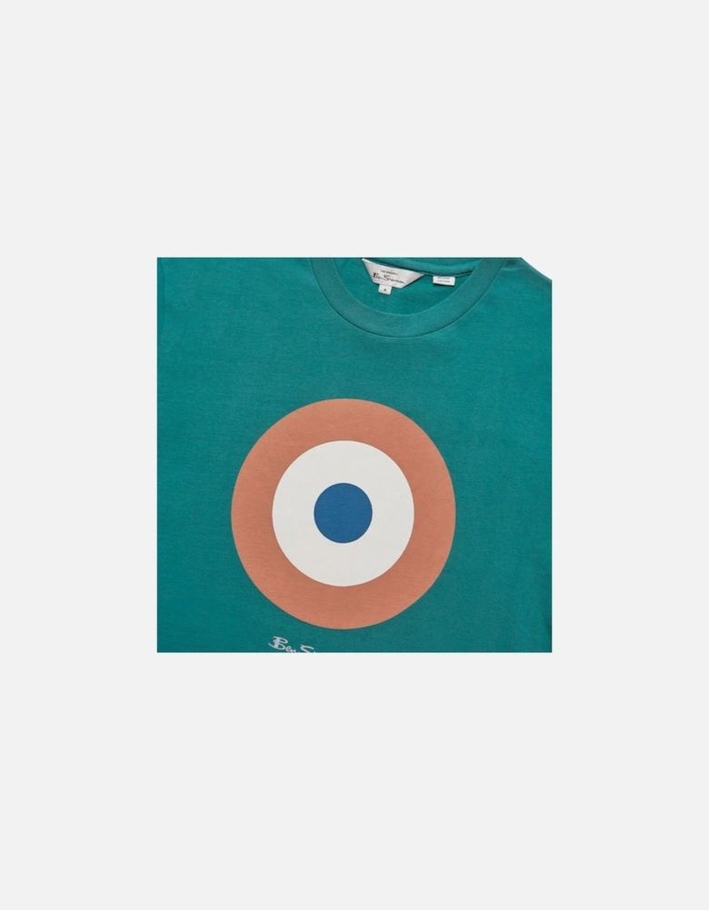 Mens T Shirt Target Logo Crew Neck Casual Summer Cotton Tee XS - 5XL