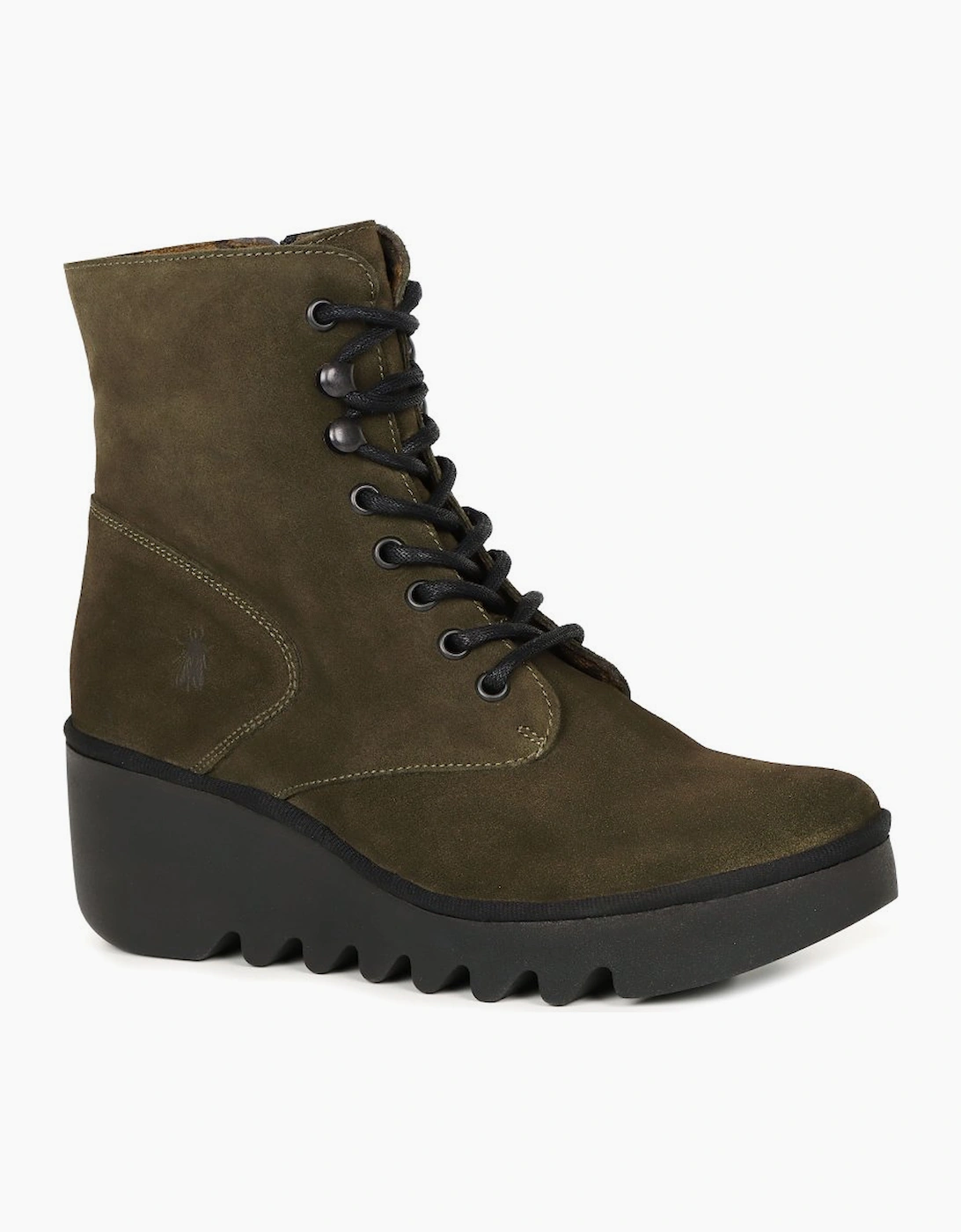 Fly London Women's Birr Womens Wedge Heel Boots - Tan - Size: 8