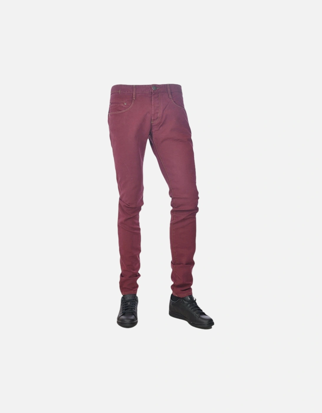 Men's ARMANI JEANS 6X6J35 Mens Denim Jeans Stretch Extra Slim Fit AJ Pants Trouser - Red - Size: 30/32
