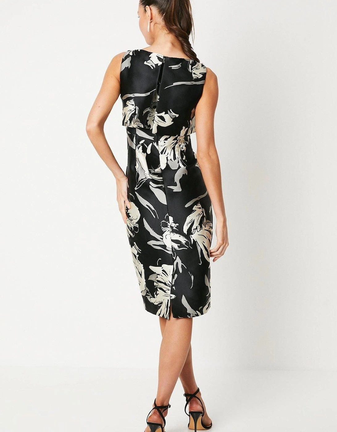 Double Layer Jacquard Pencil Dress