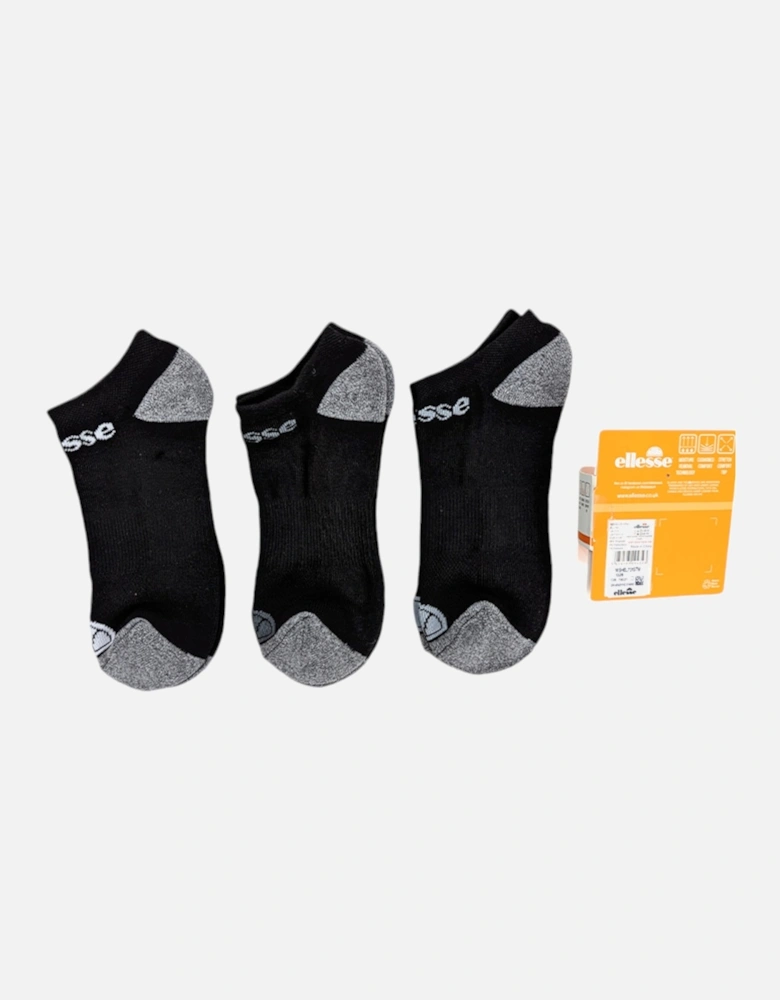 Mens Low Cut Socks 3 Pack Regular Soft Cotton Gym Sports Trainer Socks