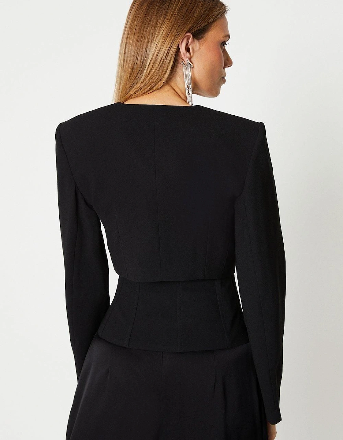 Premium Tailored Corset Peplum Blazer