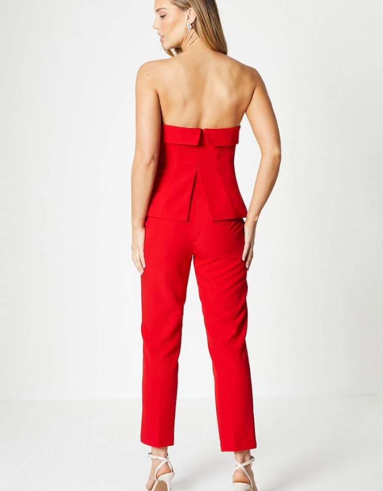 Tailored Bandeau Slim Leg Jumpsuit