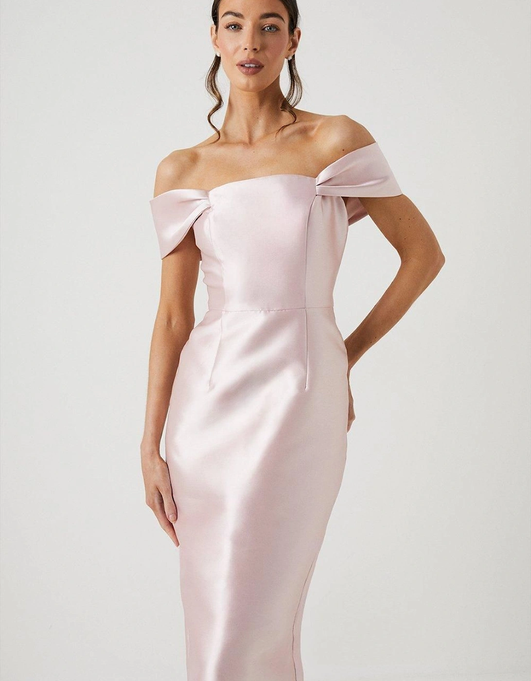 Twill Column Bridesmaid Dress