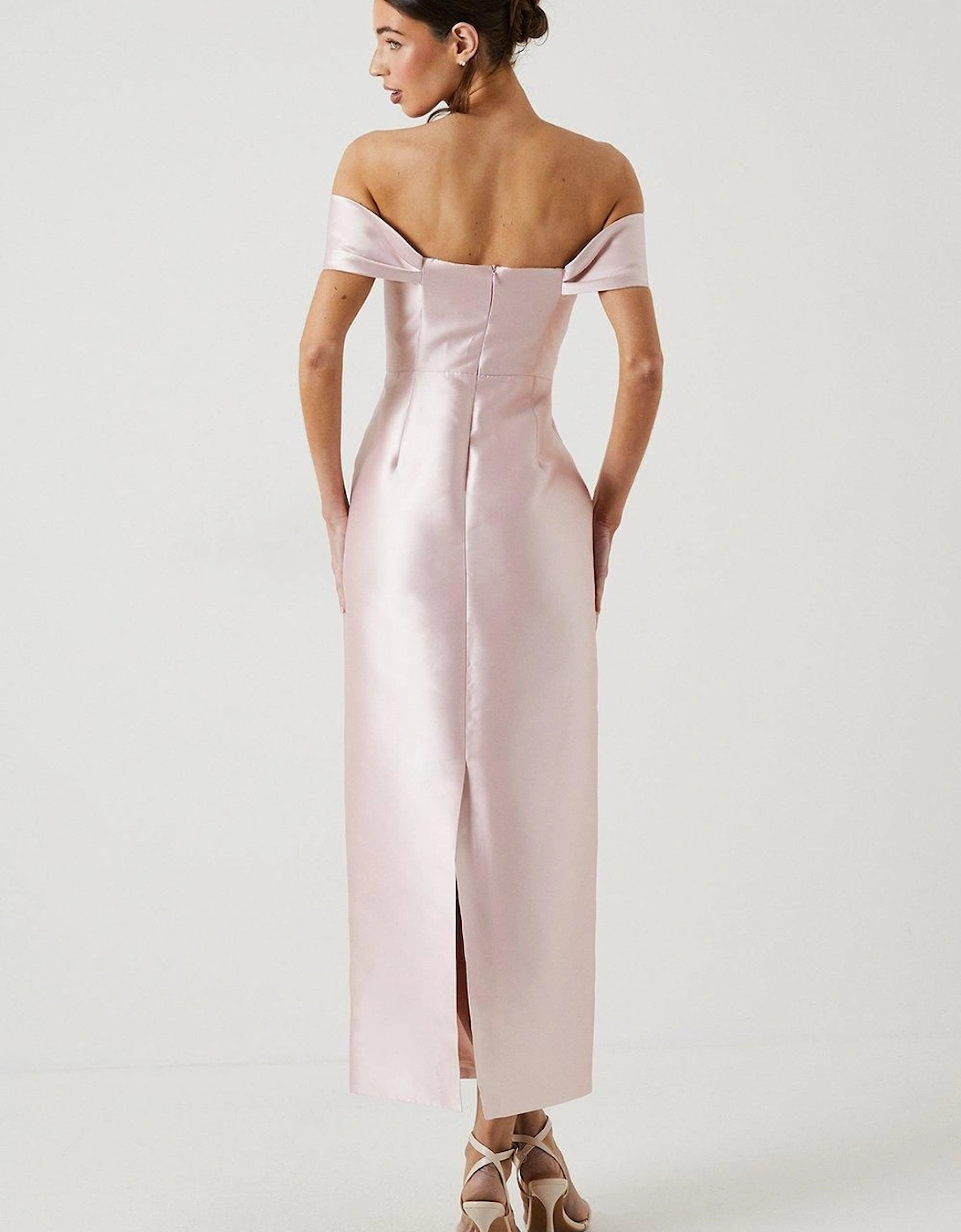 Twill Column Bridesmaid Dress