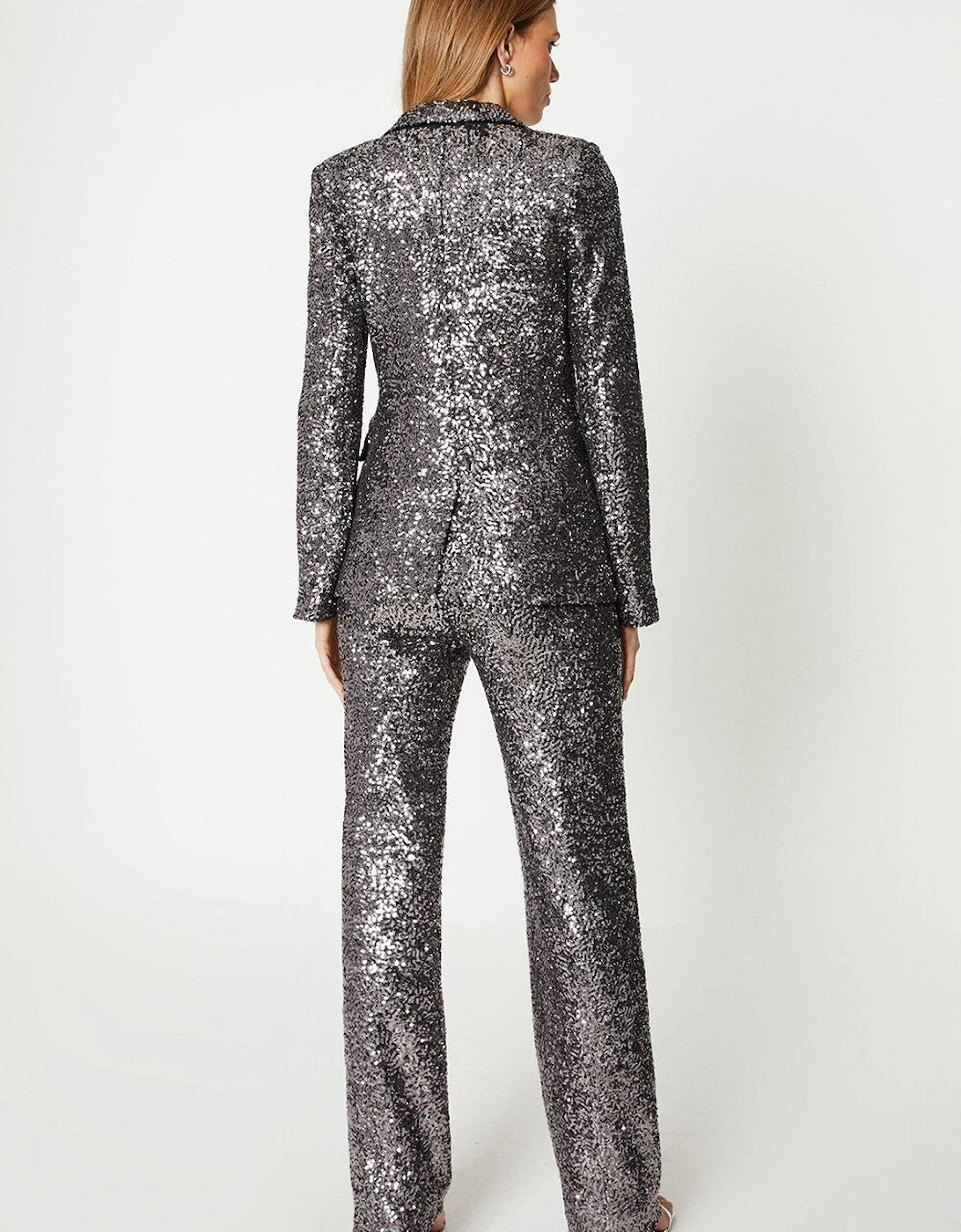 Sequin Wide Leg Trouser