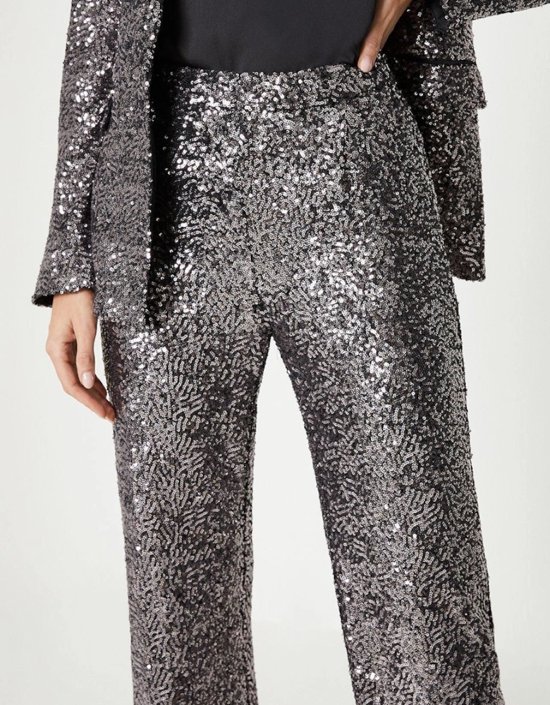 Sequin Wide Leg Trouser