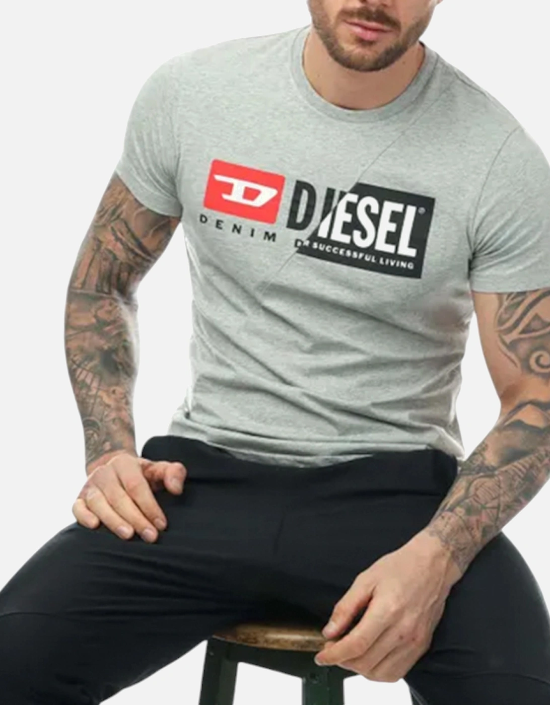 T DIEGO CUTY Mens T Shirt Crew Neck Short Sleeve Maglietta Duel Logo Tee