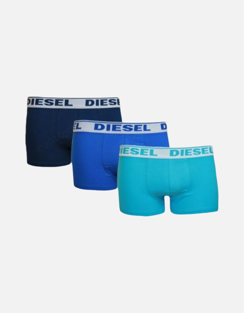 Fresh & Bright Mens Boxers Shorts 3X Pack Blue Cotton Underwear S M L XL