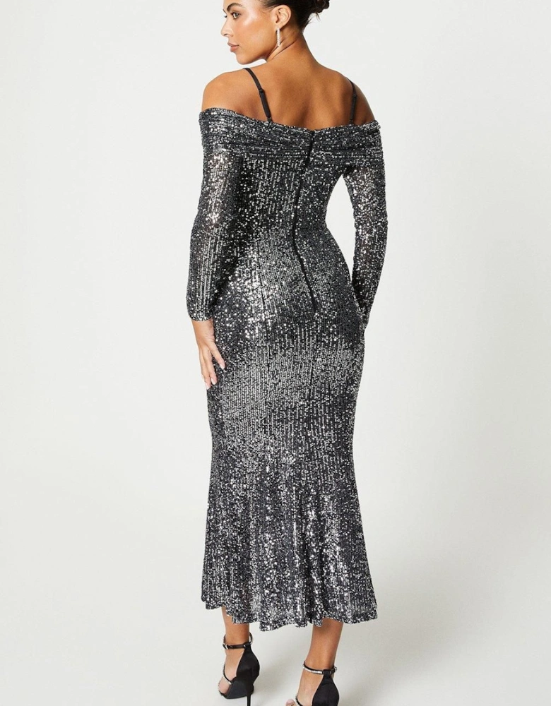 Cami Sequin Midi Dress