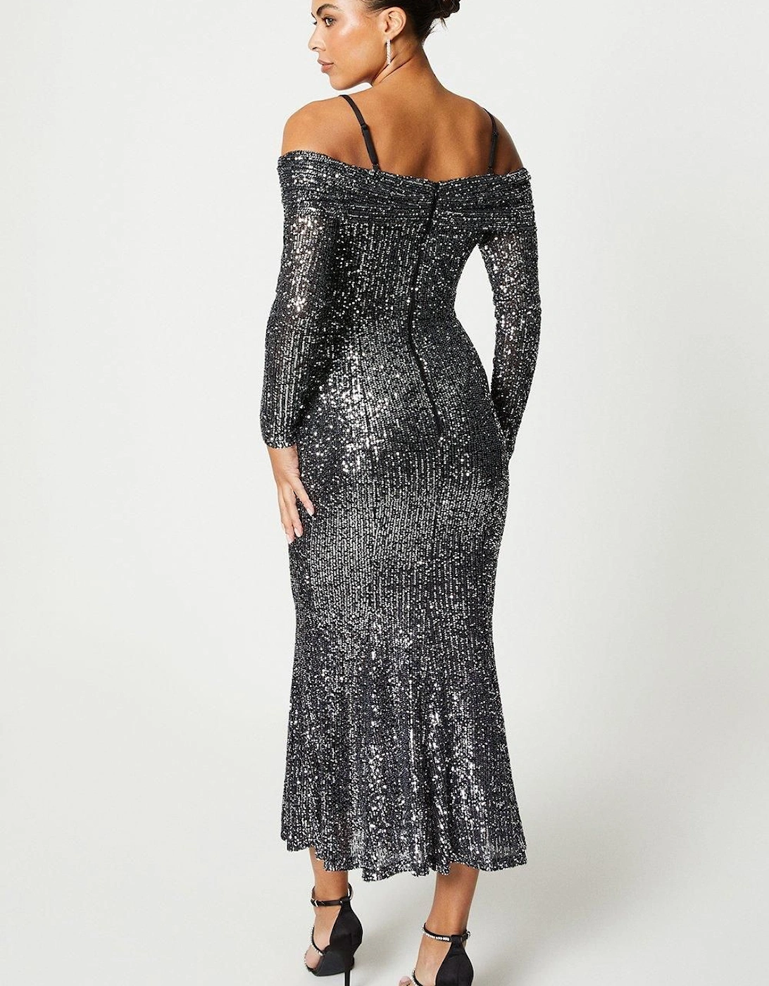 Cami Sequin Midi Dress