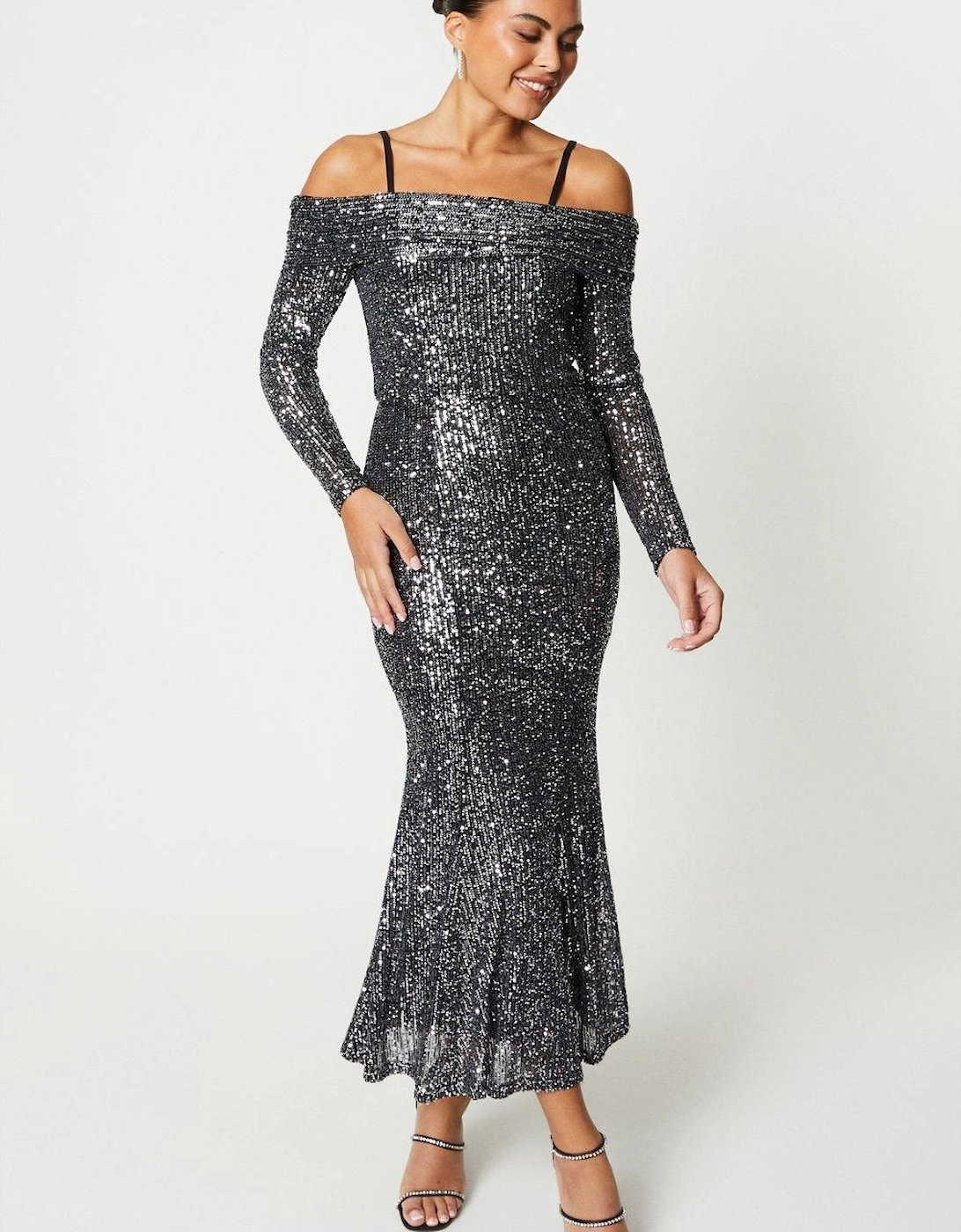 Cami Sequin Midi Dress, 7 of 6