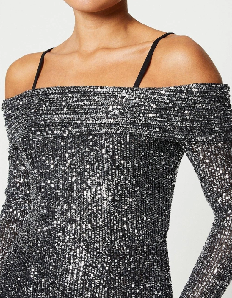 Cami Sequin Midi Dress