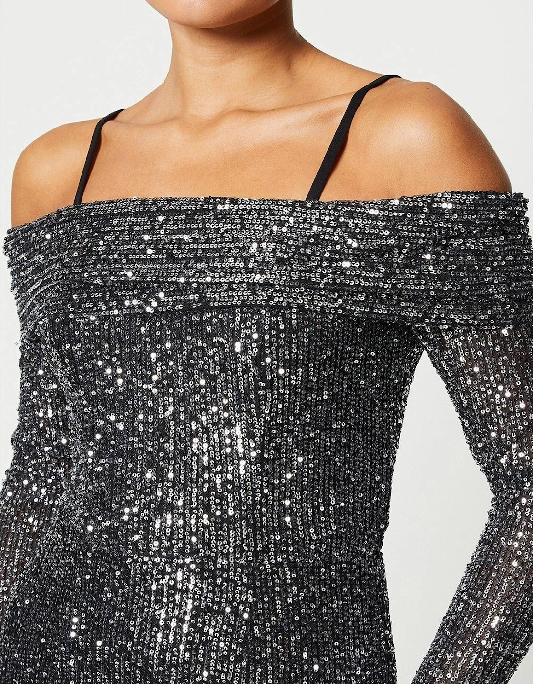 Cami Sequin Midi Dress